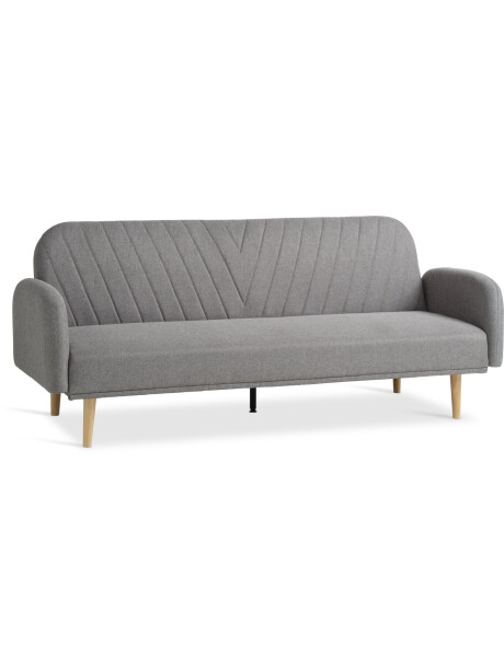 Sofá cama PARADIS 3 cuerpos tela gris claro Sofá cama PARADIS 3 cuerpos tela gris claro