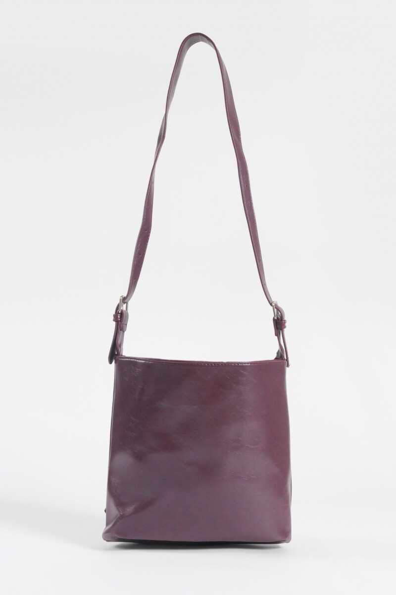 Cartera bandolera hebillas bordo