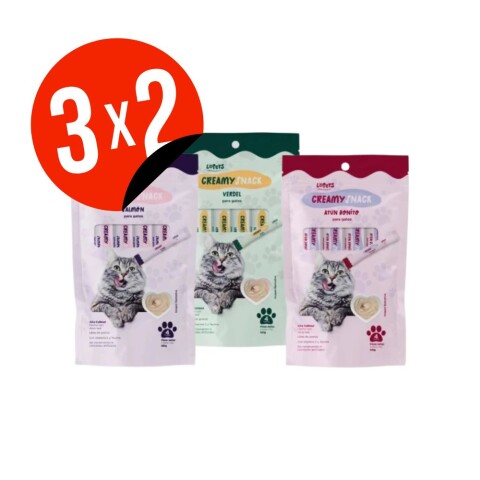 Creamy Snacks Lopets Gato 3x2 Creamy Snacks Lopets Gato 3x2