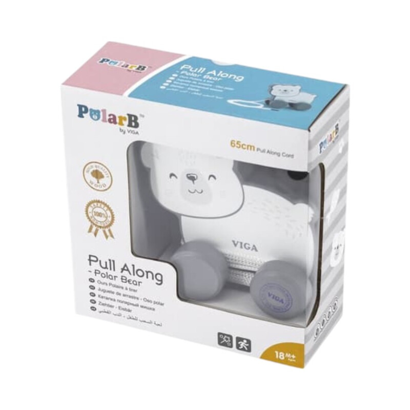 Juego de arrastre animales madera Polar B Oso Polar