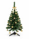ARBOL NAVIDEÑO CON CHIRIMBOLOS Y LUCES DORADO