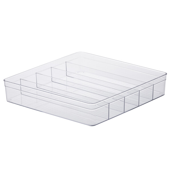 CAJA ORGANIZADORA CON DIVISIONES PARAMOUNT TRANSPARENTE