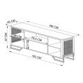 RACK ESTILO INDUSTRIALMODELO P1017 NEGRO Rack Estilo Industrialmodelo P1017 Negro
