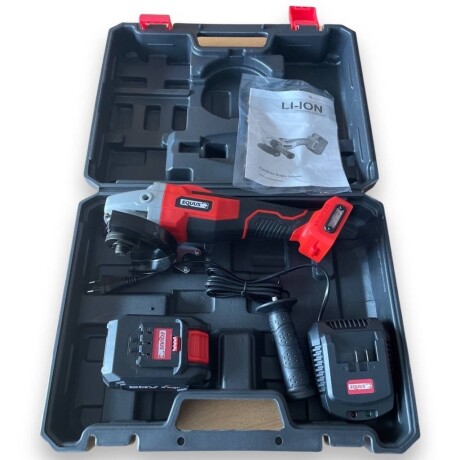 Amoladora Eléctrica Inalambrica Equus 7601 20V con Maleta ROJO