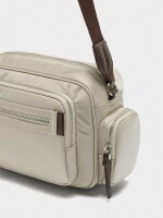Bolso Bandolera De Nylon crudo