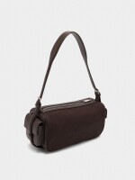 Bolso De Hombro Rectangular marron