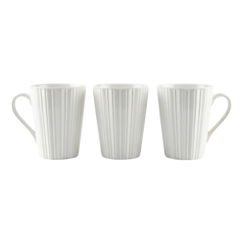 TAZA CERAMICA BLANCA 3PZAS Unica