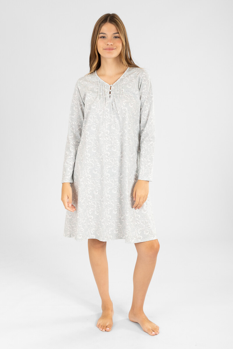 camison cuello v - Gris 