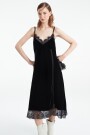 VESTIDO TERCIOPELO Negro