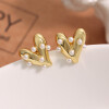 Pendientes Corazón Perlitas Pendientes Corazón Perlitas