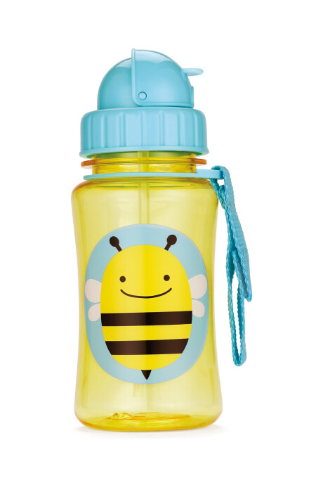 Botella Para Niños Con Sorbito Diseño Abeja Sin color