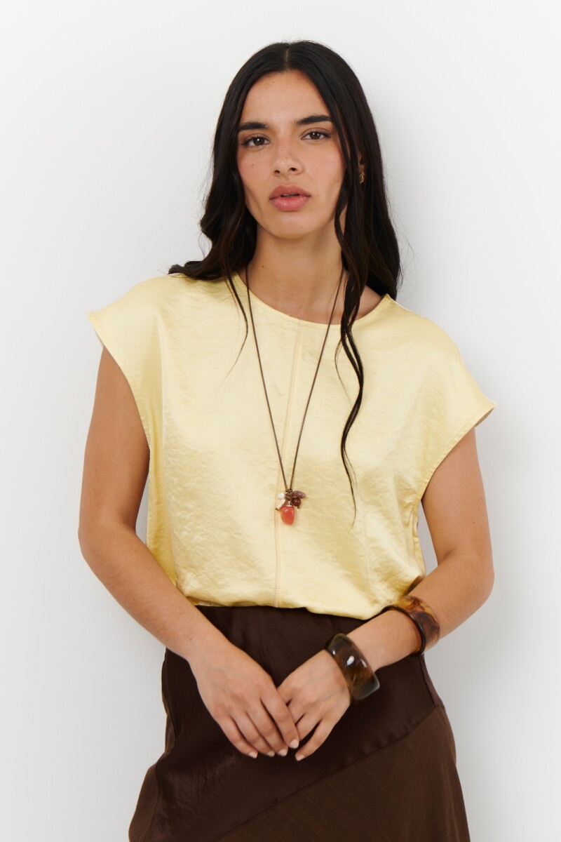 BLUSA LINO SATEN AMARILLO