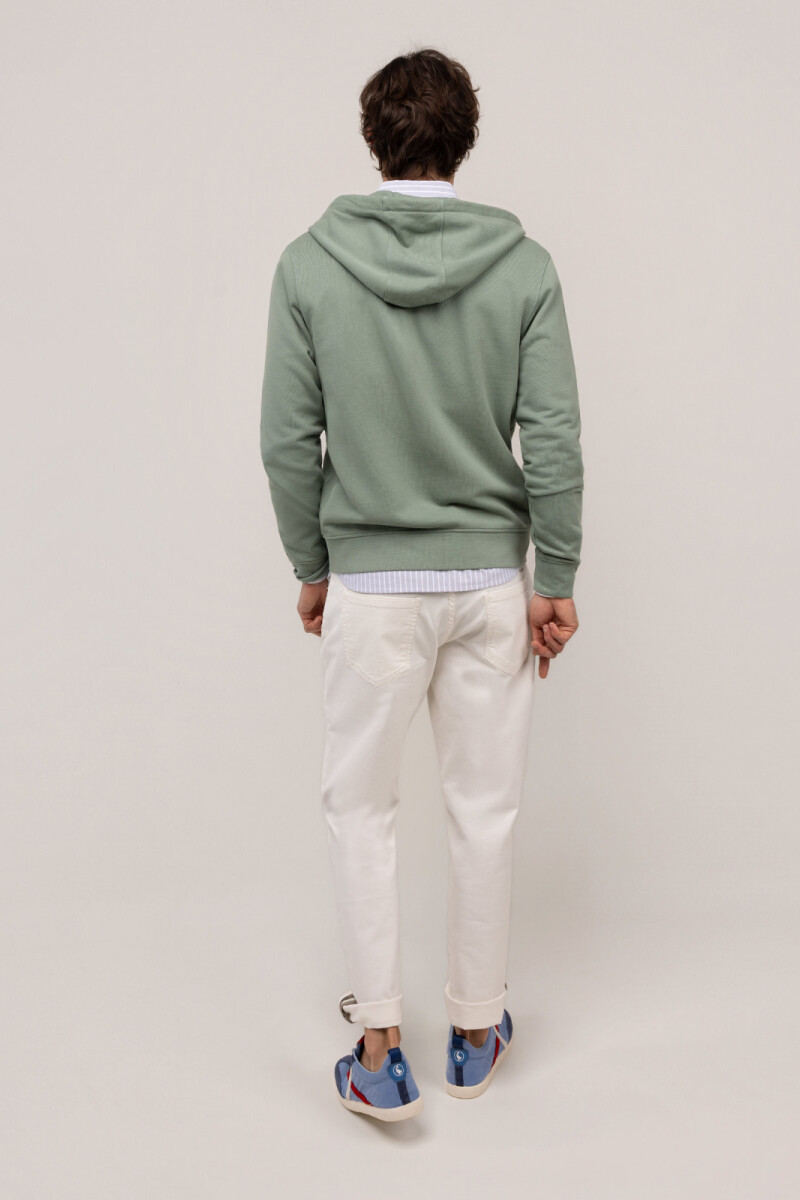 Sudadera Zipper Verde