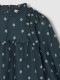 Vestido Bordado De Flores Plomo