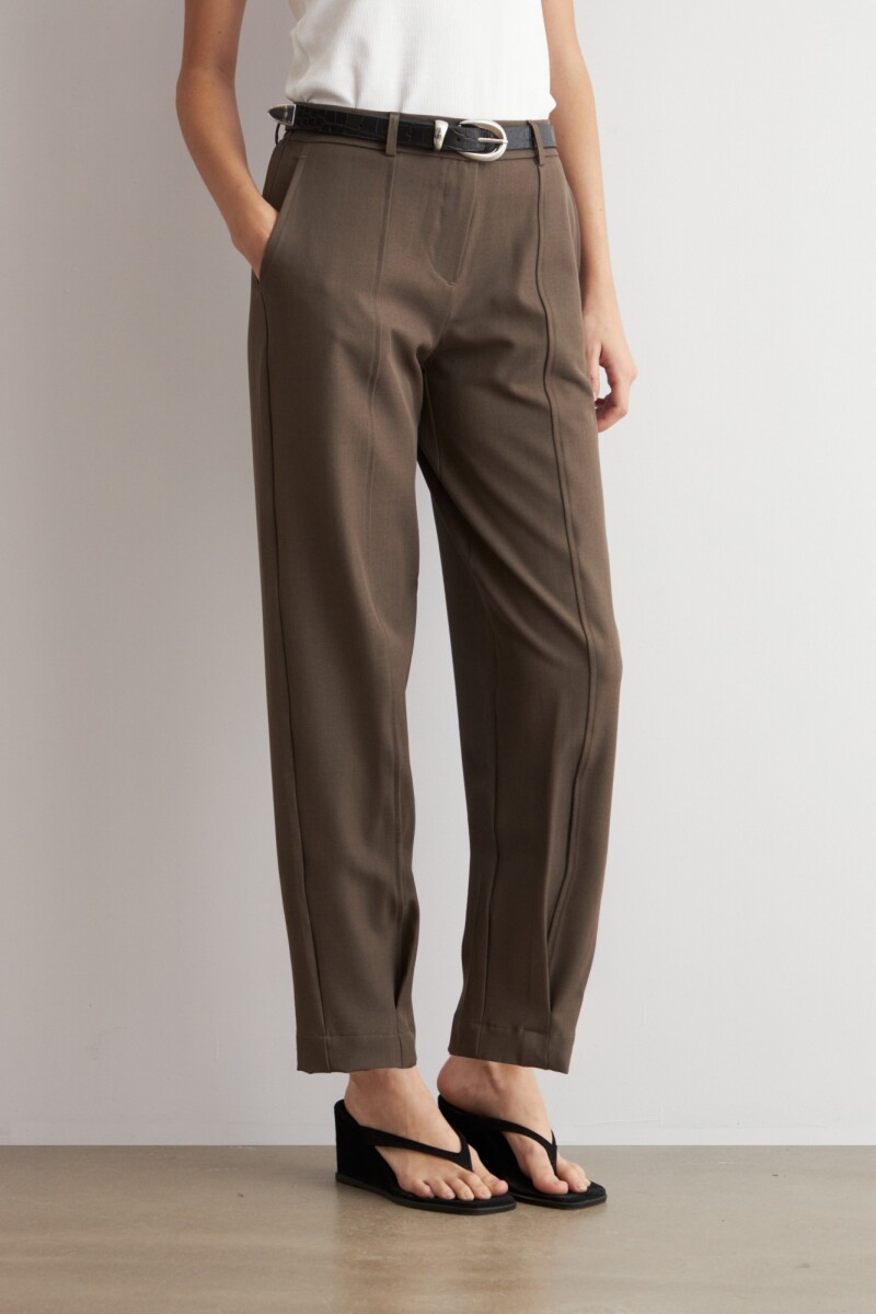 Pantalon barrel verde oliva