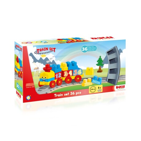 Juego de Encastre Dolu Tren 36 Piezas 001