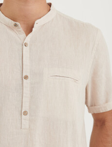 012405 CAMISA HARRINGTON LABEL Natural