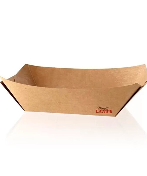 Bandeja food truck resistente a la grasa 22.4 x 14.5 cm - 250 unidades Bandeja food truck resistente a la grasa 22.4 x 14.5 cm - 250 unidades