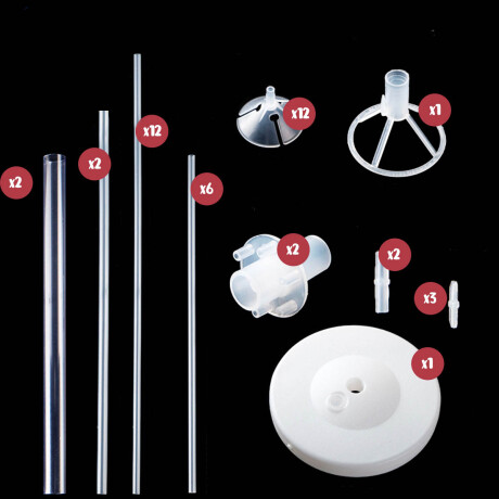 Set 13 Globos Perlados Fiesta +Soporte160 Cm Alto N13 Set 13 Globos Perlados Fiesta +Soporte160 Cm Alto N13