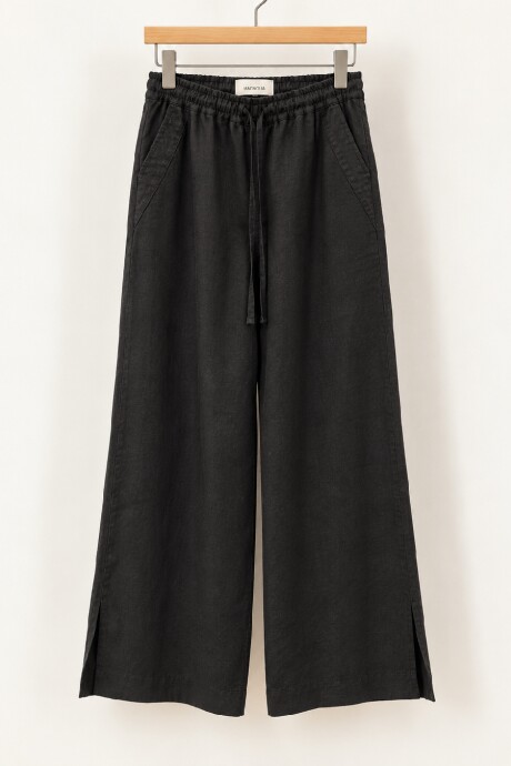 Pantalón Tulum Lino Negro