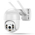 Cámara Ip Seguridad Exterior Seguimiento Visión Nocturna 360 Color Blanco