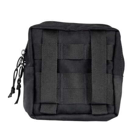 Pouch bolso porta accesorios en Cordura con sistema molle - 15x15cm Negro