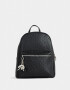 Mochilas Urbanas Tendencia Mochila De Cuerina Con Corazones Y Charms - Negro