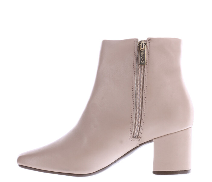 Bota HOLY con taco mediano Nude