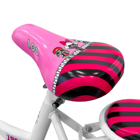 Bicicleta Lol Rod 16 C/ Canasto + Rueditas Rosa