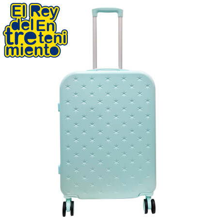 Valija Rígida Set X2 Resistente 20'' y 24'' 4 Ruedas Celeste