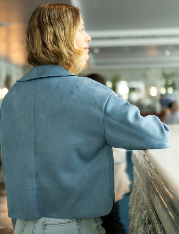 Chaqueta Suede AZUL