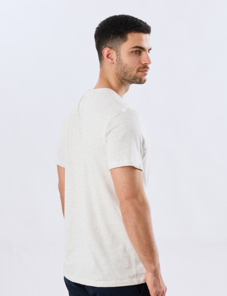 REMERA BÁSICA V DE ALGODÓN Gris
