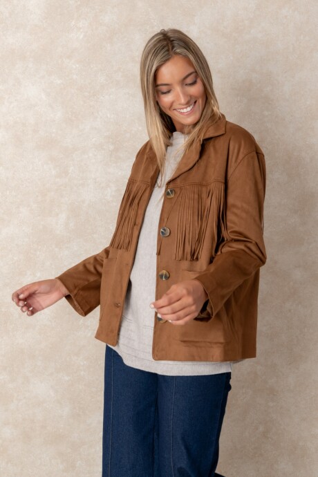 CHAQUETA CRETA Tostado