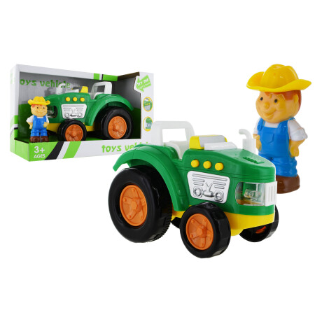TRACTOR DE GRANJA CON GRANJERO LUZ Y SONIDO EN CAJA 1654-500-701 TRACTOR DE GRANJA CON GRANJERO LUZ Y SONIDO EN CAJA 1654-500-701