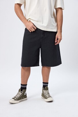 BERMUDA ROLO NEGRO JEAN