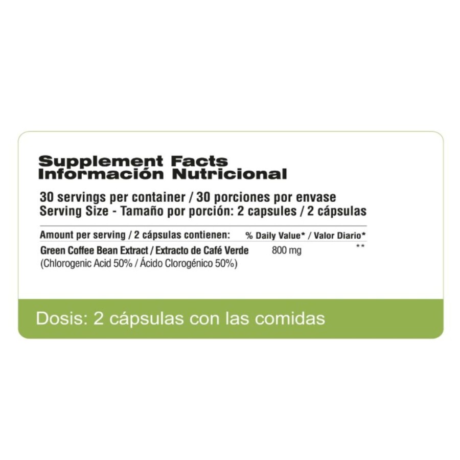 Café Verde 400 mg. Cápsulas - Qualivits Café Verde 400 mg. Cápsulas - Qualivits