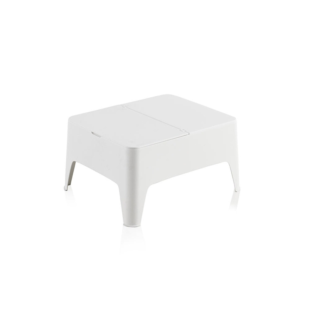 Mesa De Jardín Auxiliar Modelo Alaska Color Blanco 