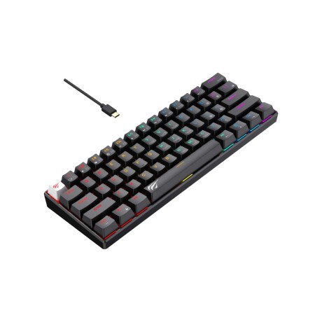Teclado Gamer Havit Kb903l Negro Rgb Retroiluminado Teclado Gamer Havit Kb903l Negro Rgb Retroiluminado