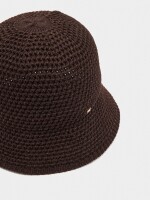Sombrero Bucket De Punto marron