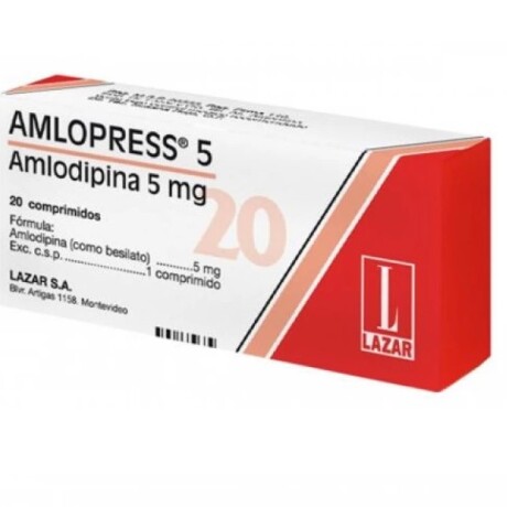 Amlopres 5mg 20 Comprimidos Amlopres 5mg 20 Comprimidos