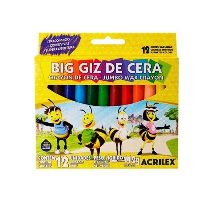 Crayola Acrilex 9111 Big Zig 12 Col #CRAYOLA ACRILEX 9111 BIG ZIG 12 COL