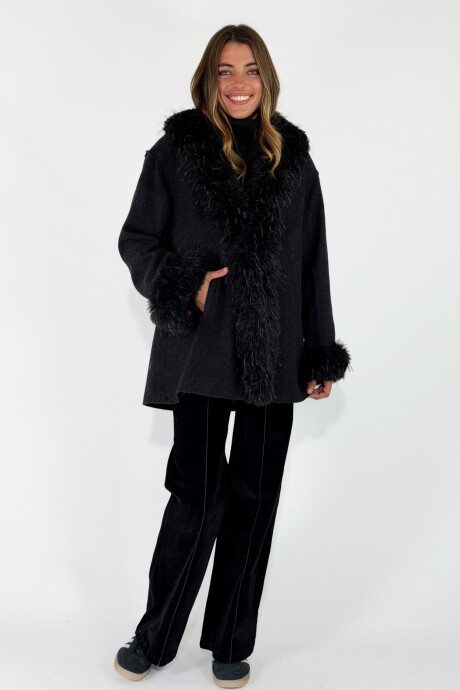 CHAQUETA CANNES MIDI Negro