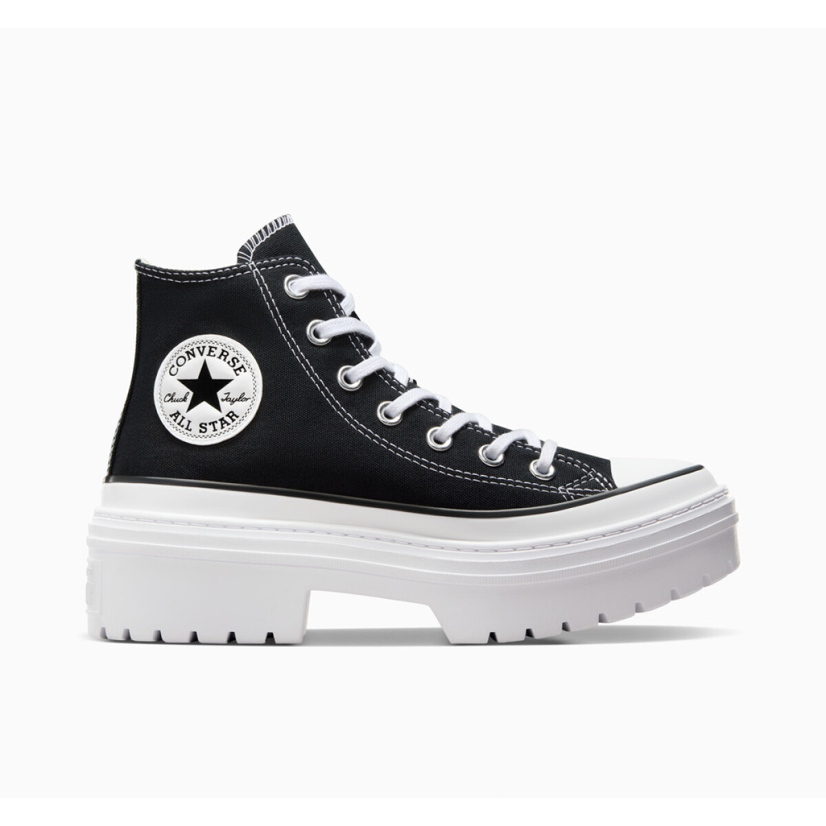 CTAS LUGGED HEEL HI BLACK/WHITE/EGRET - BLACK/WHITE/EGRET 
