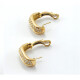 Caravanas en Oro 18 K Y Brillantes Caravanas en Oro 18 K Y Brillantes