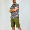 Camisa estampada Hawai Dark Grey