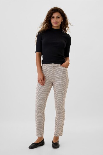Pantalon Mujer Neutral Plaid