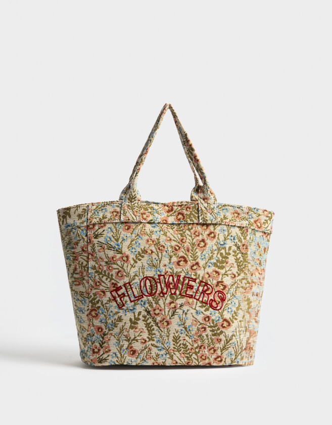 Shopper Carteras De Mano - Estampado Flores