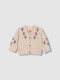 Chaqueta Bordados Piedra Medio