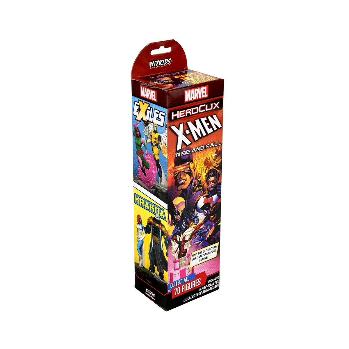 Marvel Heroclix X Men Rise and Fall - Booster Brick(Incluye 5 figuras aleatorias) 