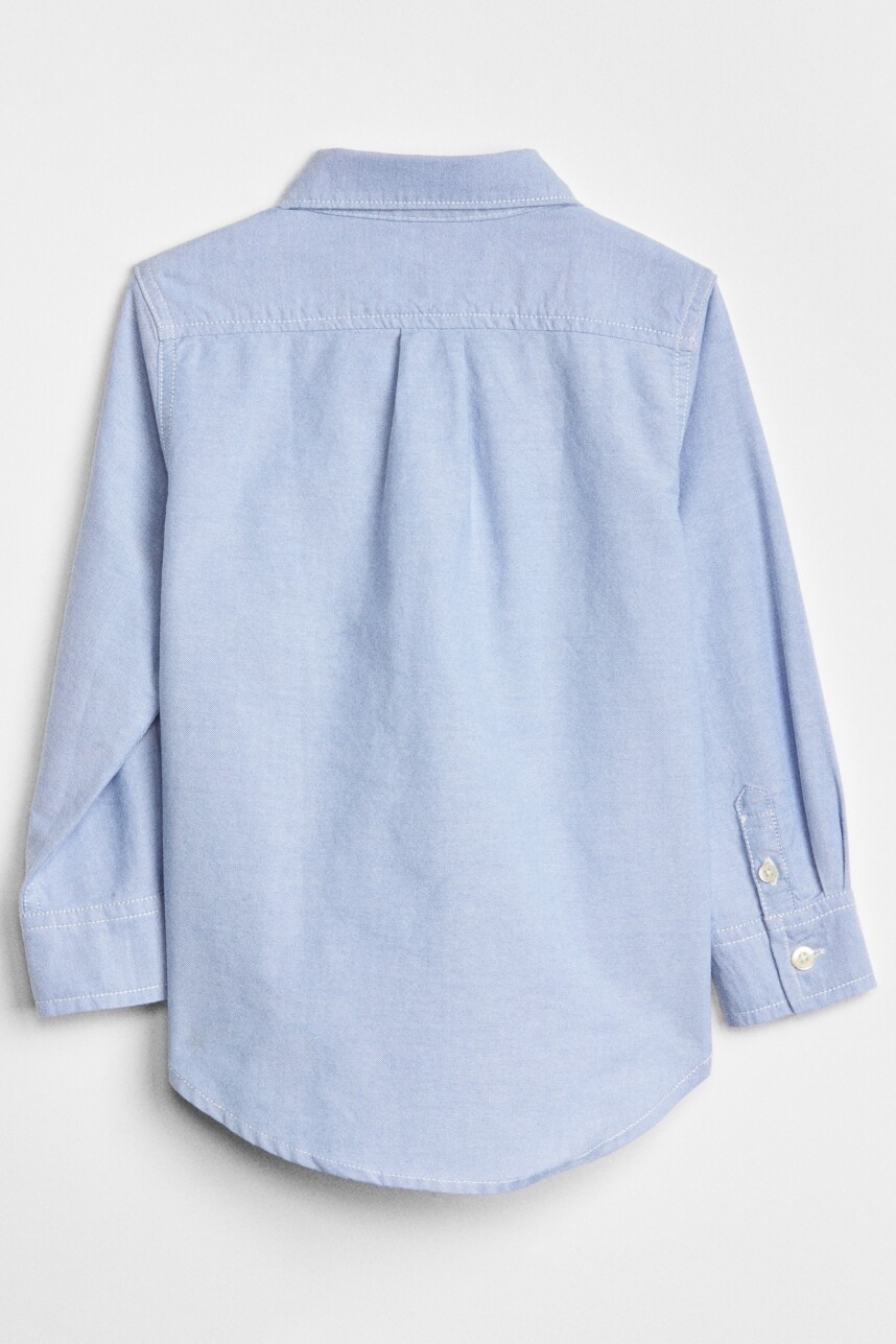 Camisa Oxford Con Bolsillo Toddler Niño Blue Opal 420